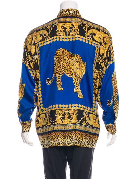 versace jaguar shirt|Versace Silk Baroque Jaguar Shirt .